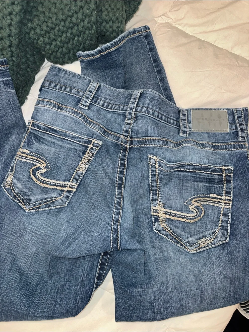Silver Jeans Men's Relaxed Medium Blue Washed Denim